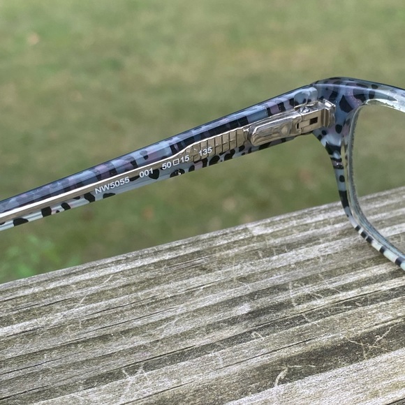 Nine West glasses frames black with leopard print inside 50[]15 135 - Picture 4 of 9